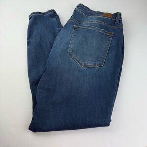 Judy Blue Womens 18 Skinny Fit Distressed Dark Wash Jeans